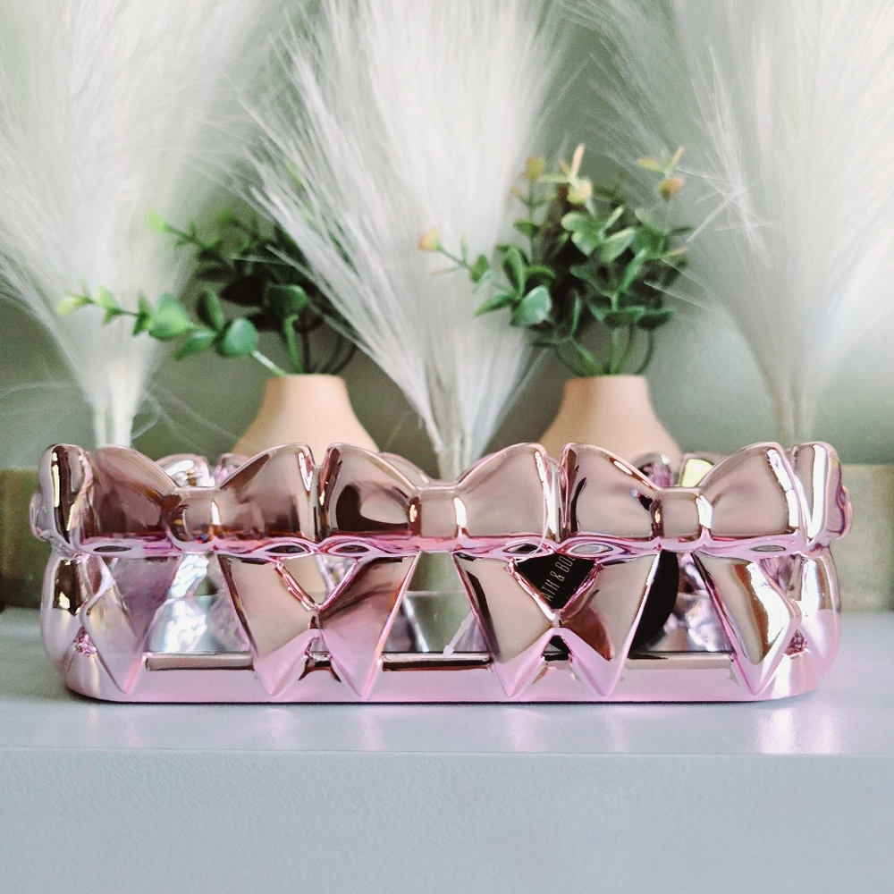 Limited Edition Perfect in Pink Bow Vanity Mirror Tray by Bath and Body Works